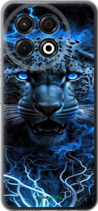 Силиконовый чехол Ледяной леопард для Tecno Spark 30 Pro 4G - 6460u-3895 изображение 