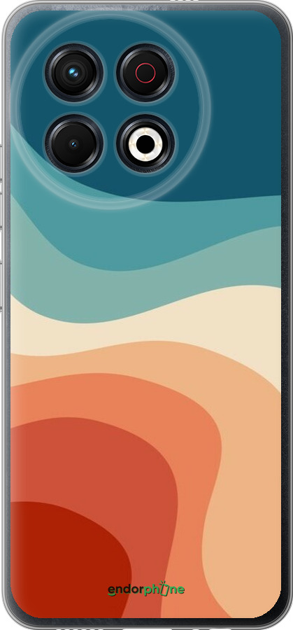 Силіконовий чехол У стилі ретро з хвилями для Tecno Spark 30 Pro 4G - 6531u-3895 изображение 