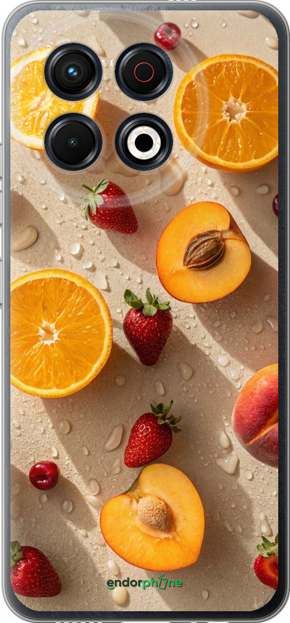 Силіконовий чехол Фрукти 3 для Tecno Spark 30 Pro 4G - 6703u-3895 изображение 