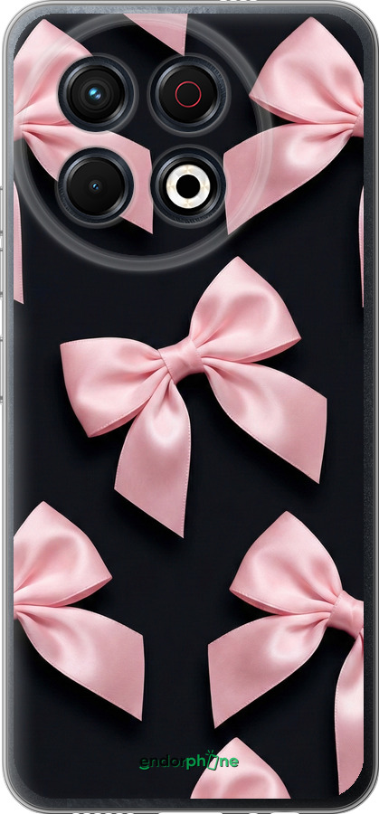 Силиконовый чехол Coquette Ribbons Dark Coquette для Tecno Spark 30 Pro 4G - 6767u-3895 изображение 