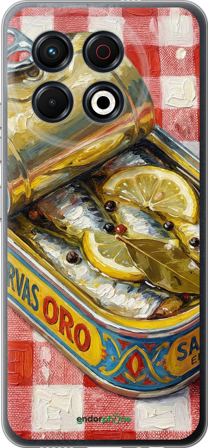 Силіконовий чехол Vintage Sardine Tin Phone для Tecno Spark 30 Pro 4G - 6772u-3895 изображение 