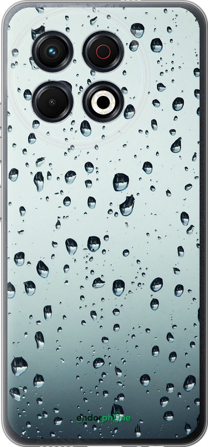 Силиконовый чехол Стекло в каплях для Tecno Spark 30 Pro 4G - 848u-3895 изображение 