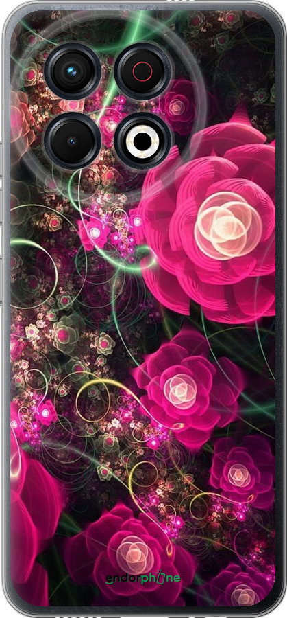 Силіконовий чехол Абстрактні квіти 3 для Tecno Spark 30 Pro 4G - 850u-3895 изображение 
