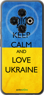 Силиконовый чехол Keep calm and love Ukraine v2 для Tecno Spark 30C - 1114u-3821 изображение 