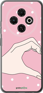 Силиконовый чехол Половинка сердца для Tecno Spark 30C - 4340u-3821 изображение 