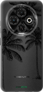 Силіконовий чехол Пальми1 для Tecno Spark 30C - 4634u-3821 изображение 