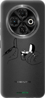 Силиконовый чехол Предложение для Tecno Spark 30C - 4898u-3821 изображение 