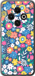 Силиконовый чехол Цветочный фон v4 для Tecno Spark 30C - 5494u-3821 изображение 