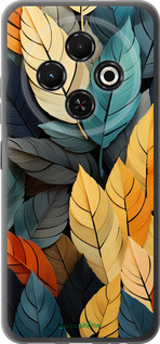 Силиконовый чехол Кольорове листя для Tecno Spark 30C - 5644u-3821 изображение 