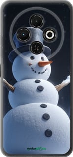 Силиконовый чехол Снеговик для Tecno Spark 30C - 5826u-3821 изображение 