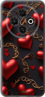 Силиконовый чехол Сердечки для Tecno Spark 30C - 5831u-3821 изображение 