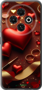 Силиконовый чехол Сердечки v3 для Tecno Spark 30C - 5833u-3821 изображение 