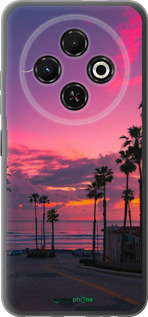 Силиконовый чехол Пальмы для Tecno Spark 30C - 5873u-3821 изображение 