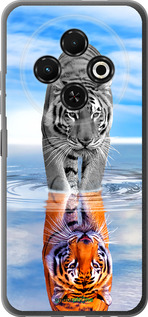 Силиконовый чехол Тигр для Tecno Spark 30C - 6016u-3821 изображение 