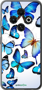 Силиконовый чехол Бабочки для Tecno Spark 30C - 6023u-3821 изображение 