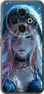 Силиконовый чехол Аниме-дива под дождем для Tecno Spark 30C - 6120u-3821 изображение 