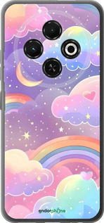 Силіконовий чехол Хмари та веселка для Tecno Spark 30C - 6312u-3821 изображение 
