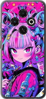 Силиконовый чехол Аниме милаха для Tecno Spark 30C - 6314u-3821 изображение 