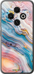 Силиконовый чехол Мрамор красивый для Tecno Spark 30C - 6376u-3821 изображение 