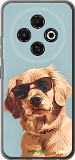 Силиконовый чехол Пес в очках для Tecno Spark 30C - 6381u-3821 изображение 