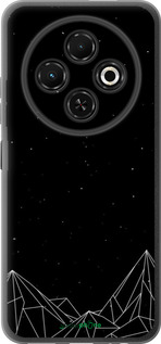 Силіконовий чехол Чорно білі абстрактні гори для Tecno Spark 30C - 6437u-3821 изображение 