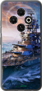 Силиконовый чехол Военный корабль, world of tanks, wargaming для Tecno Spark 30C - 6461u-3821 изображение 