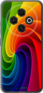 Силіконовий чехол Райдужний вихор для Tecno Spark 30C - 747u-3821 изображение 