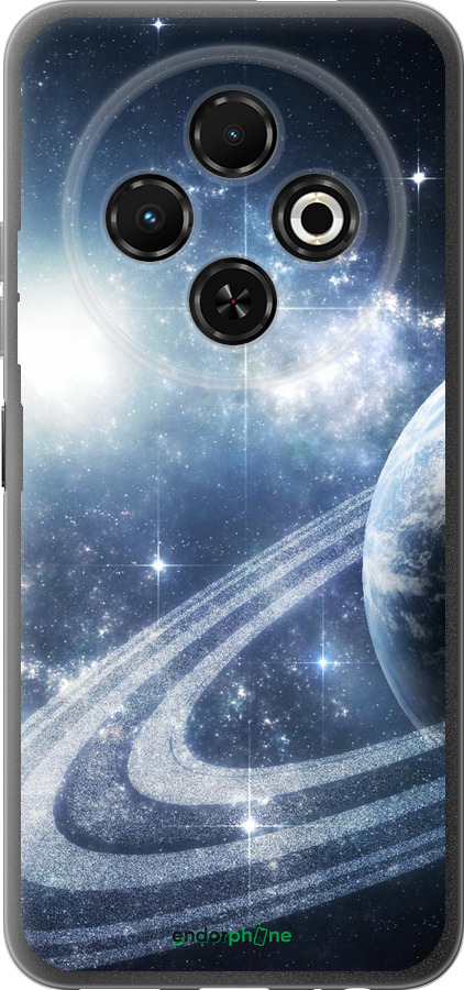 Силіконовий чехол Кільця Сатурна для Tecno Spark 30C - 173u-3821 изображение 