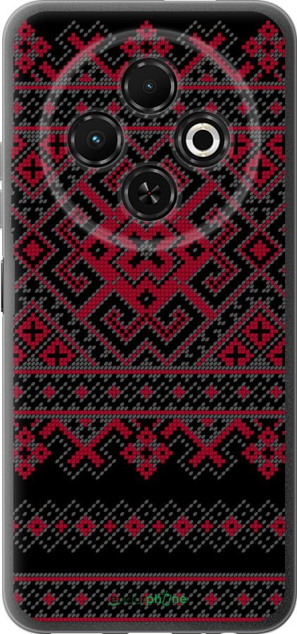 Силиконовый чехол Вышиванка 52 для Tecno Spark 30C - 1763u-3821 изображение 