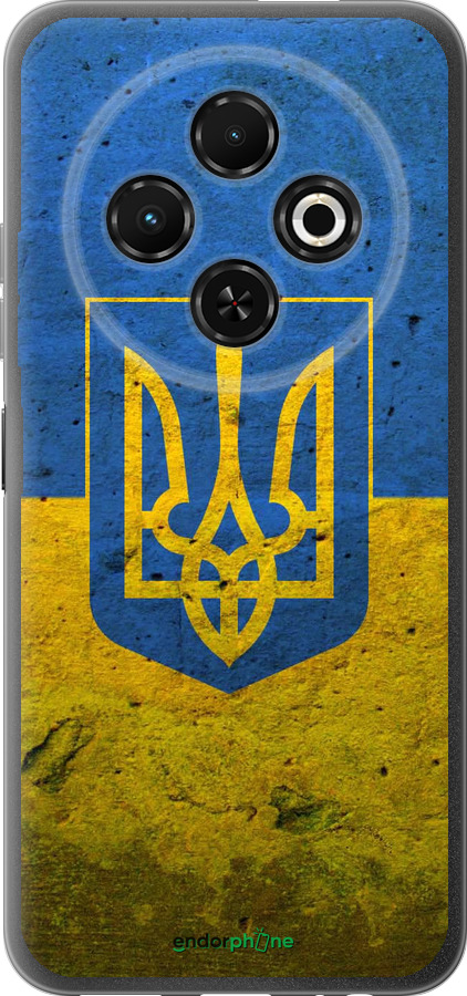 Силиконовый чехол Флаг и герб Украины 2 для Tecno Spark 30C - 378u-3821 изображение 