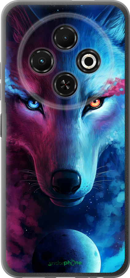 Силіконовий чехол Арт-вовк для Tecno Spark 30C - 3999u-3821 изображение 