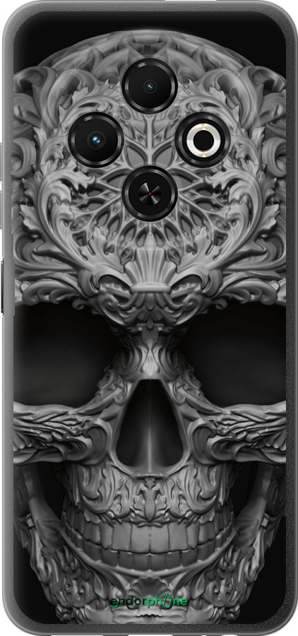 Силиконовый чехол skull-ornament для Tecno Spark 30C - 4101u-3821 изображение 
