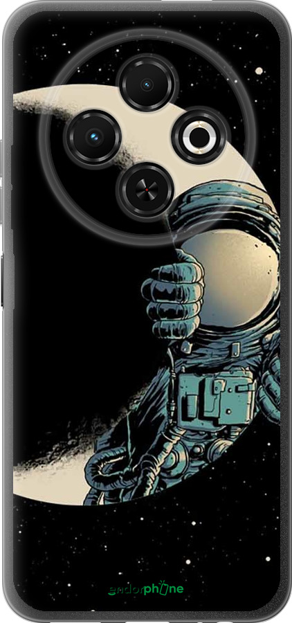 Силиконовый чехол Астронавт для Tecno Spark 30C - 4134u-3821 изображение 