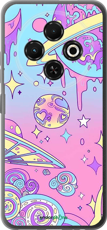 Силіконовий чехол Рожева галактика для Tecno Spark 30C - 4146u-3821 изображение 