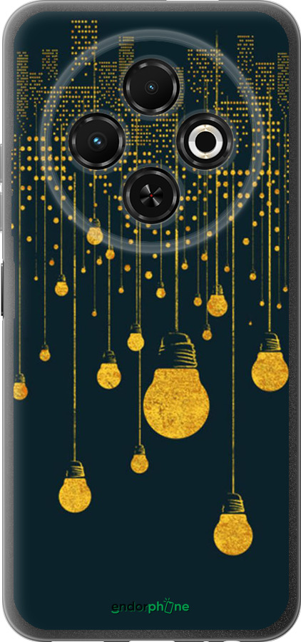Силиконовый чехол Иллюстрация ночного города для Tecno Spark 30C - 4162u-3821 изображение 