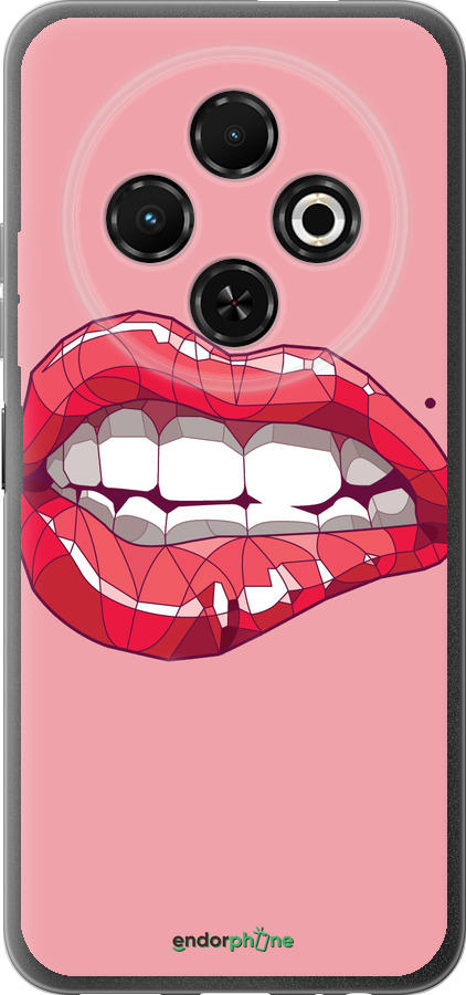 Силиконовый чехол Sexy lips для Tecno Spark 30C - 4174u-3821 изображение 