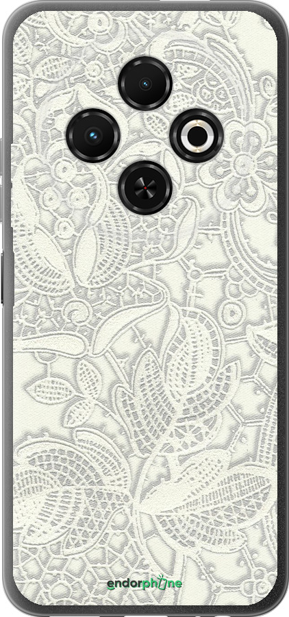Силіконовий чехол Біле мереживо для Tecno Spark 30C - 4383u-3821 изображение 