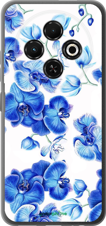 Силиконовый чехол Голубые орхидеи для Tecno Spark 30C - 4406u-3821 изображение 