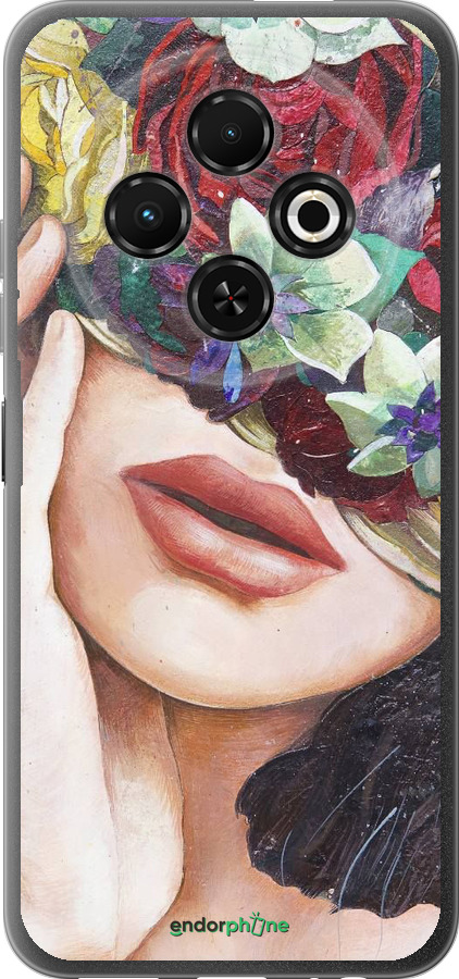 Силиконовый чехол Head Flower для Tecno Spark 30C - 4460u-3821 изображение 