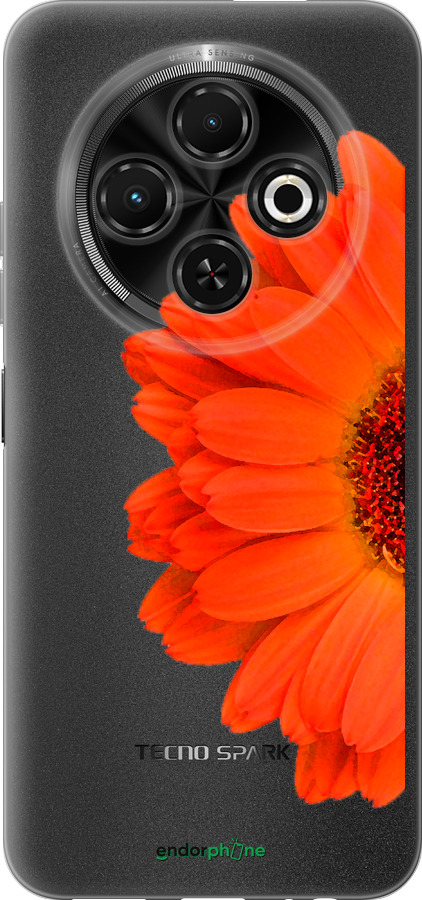 Силиконовый чехол Гербера 1 для Tecno Spark 30C - 4534u-3821 изображение 