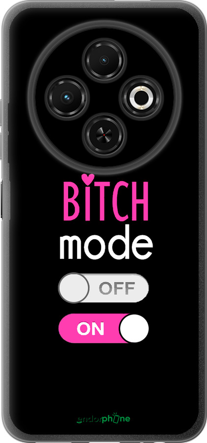 Силиконовый чехол Bitch mode для Tecno Spark 30C - 4548u-3821 изображение 