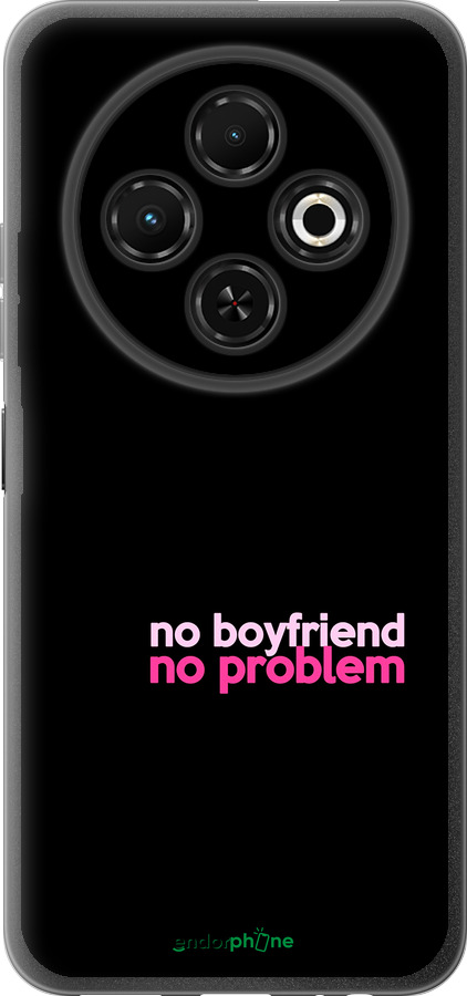 Силиконовый чехол no boyfriend no problem для Tecno Spark 30C - 4549u-3821 изображение 