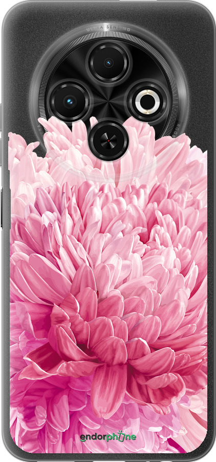 Силиконовый чехол Хризантема для Tecno Spark 30C - 4666u-3821 изображение 