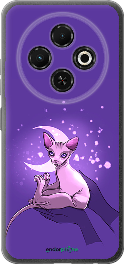 Силиконовый чехол Кот2 для Tecno Spark 30C - 4676u-3821 изображение 