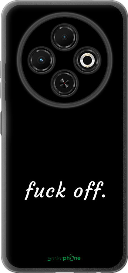 Силиконовый чехол Fuck off для Tecno Spark 30C - 4731u-3821 изображение 