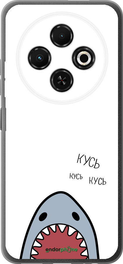 Силиконовый чехол Акула для Tecno Spark 30C - 4870u-3821 изображение 