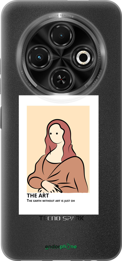 Силиконовый чехол The art для Tecno Spark 30C - 4890u-3821 изображение 