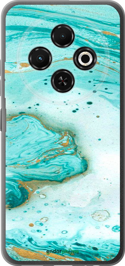 Силиконовый чехол Мраморный для Tecno Spark 30C - 4895u-3821 изображение 
