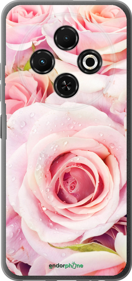 Силиконовый чехол Розы для Tecno Spark 30C - 525u-3821 изображение 