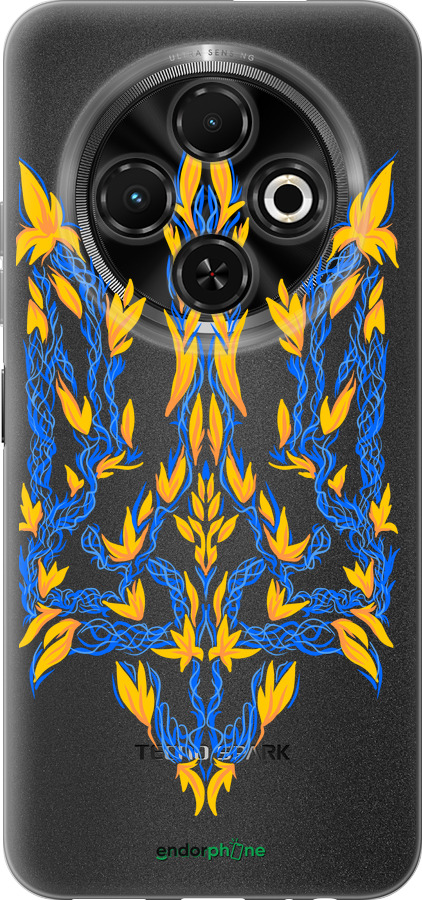 Силиконовый чехол Герб Украины v3 для Tecno Spark 30C - 5313u-3821 изображение 